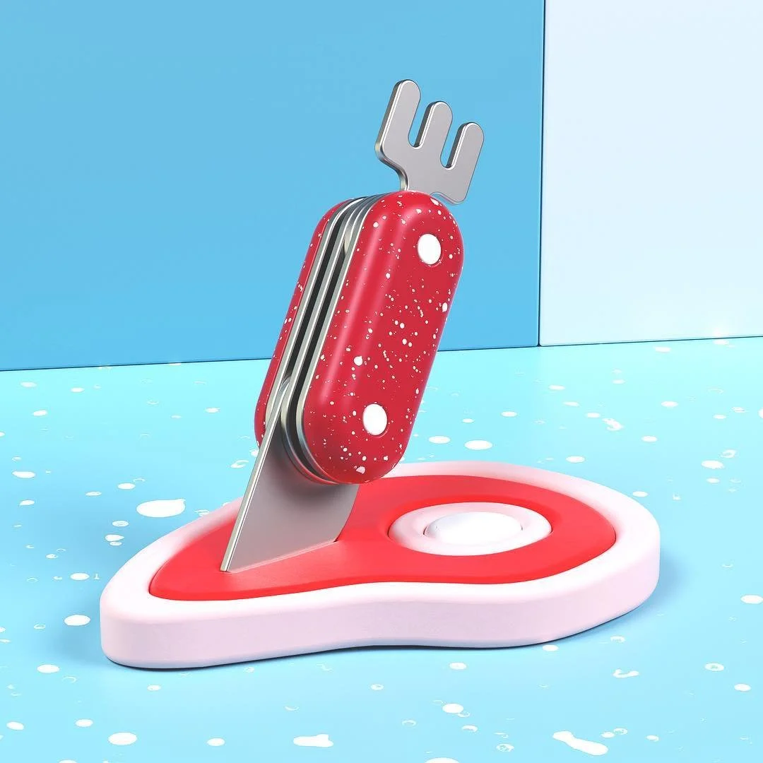 Cartoon style pocket knife for this weeks @renderweekly challenge.