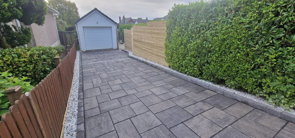 Concrete paving installation