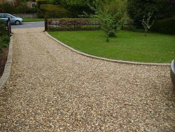 Decorative gravel landscaping installed by Team Bespoke