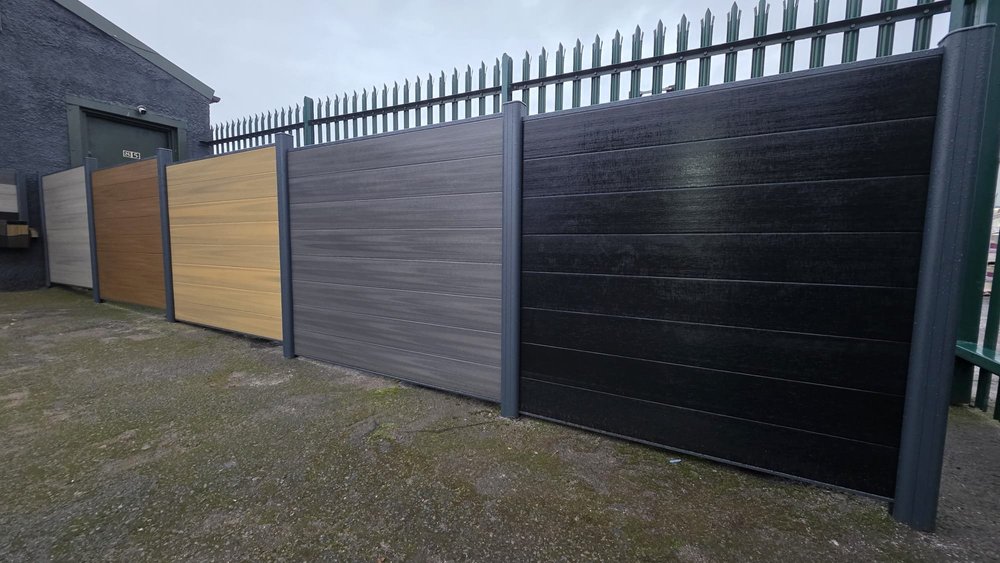 Composite fencing displayed by Team Bespoke
