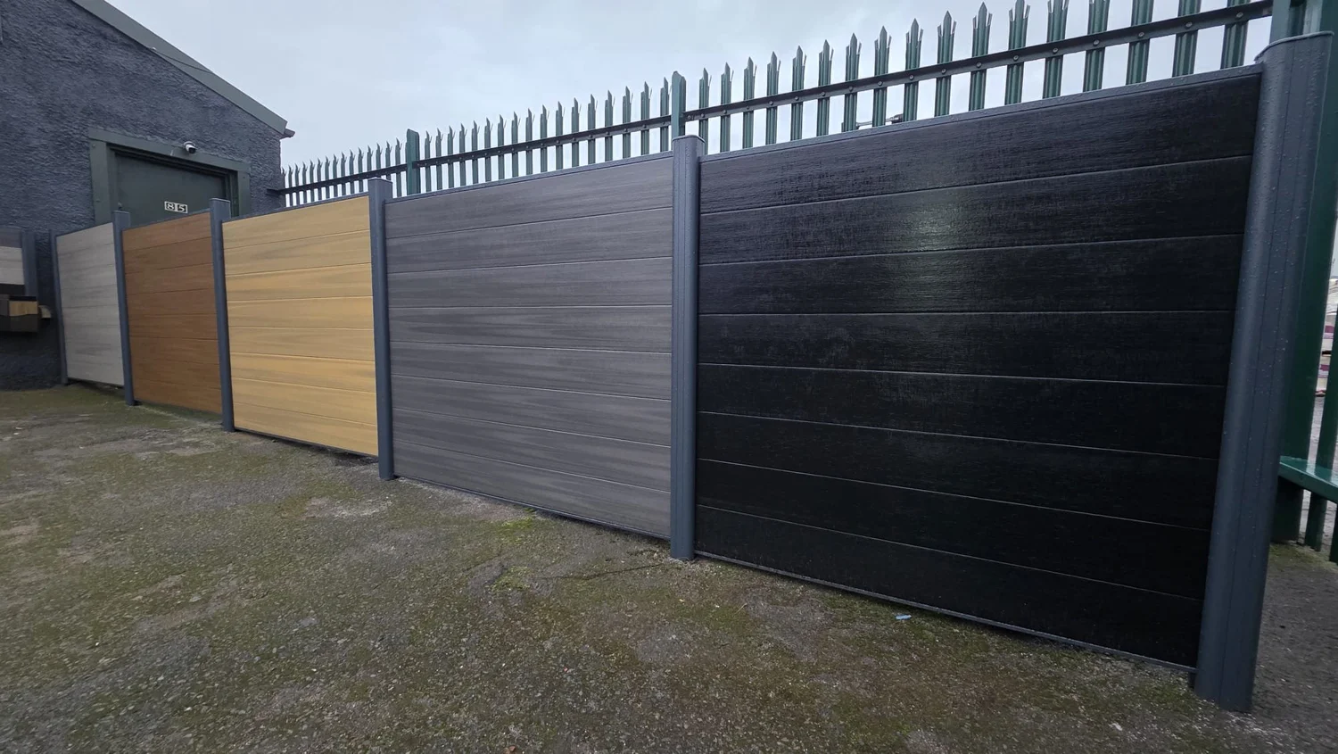 Composite fencing colours displayed by Team Bespoke