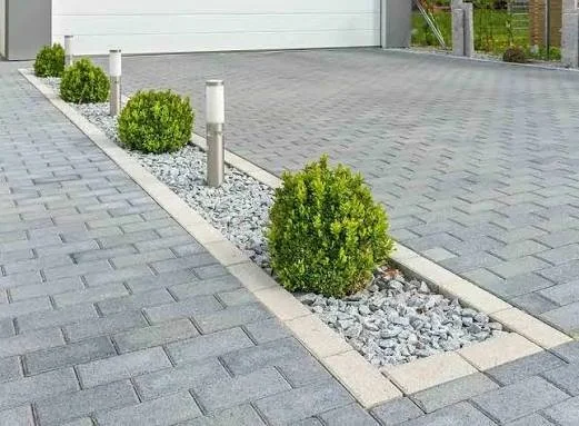 Block-paved driveway installed by Team Bespoke