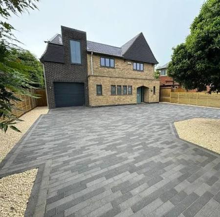 Premium block paving driveway