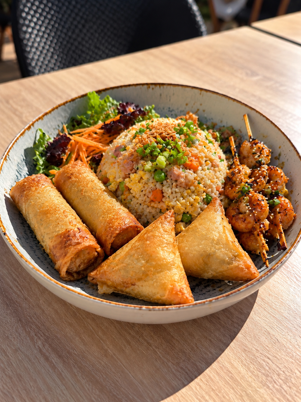 Assiette asiatique