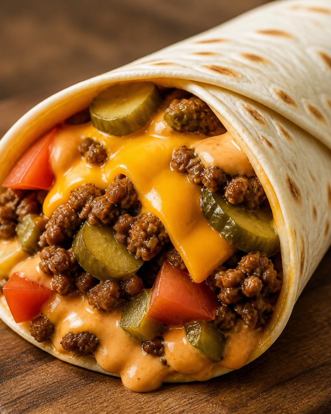 Wrap façon burger