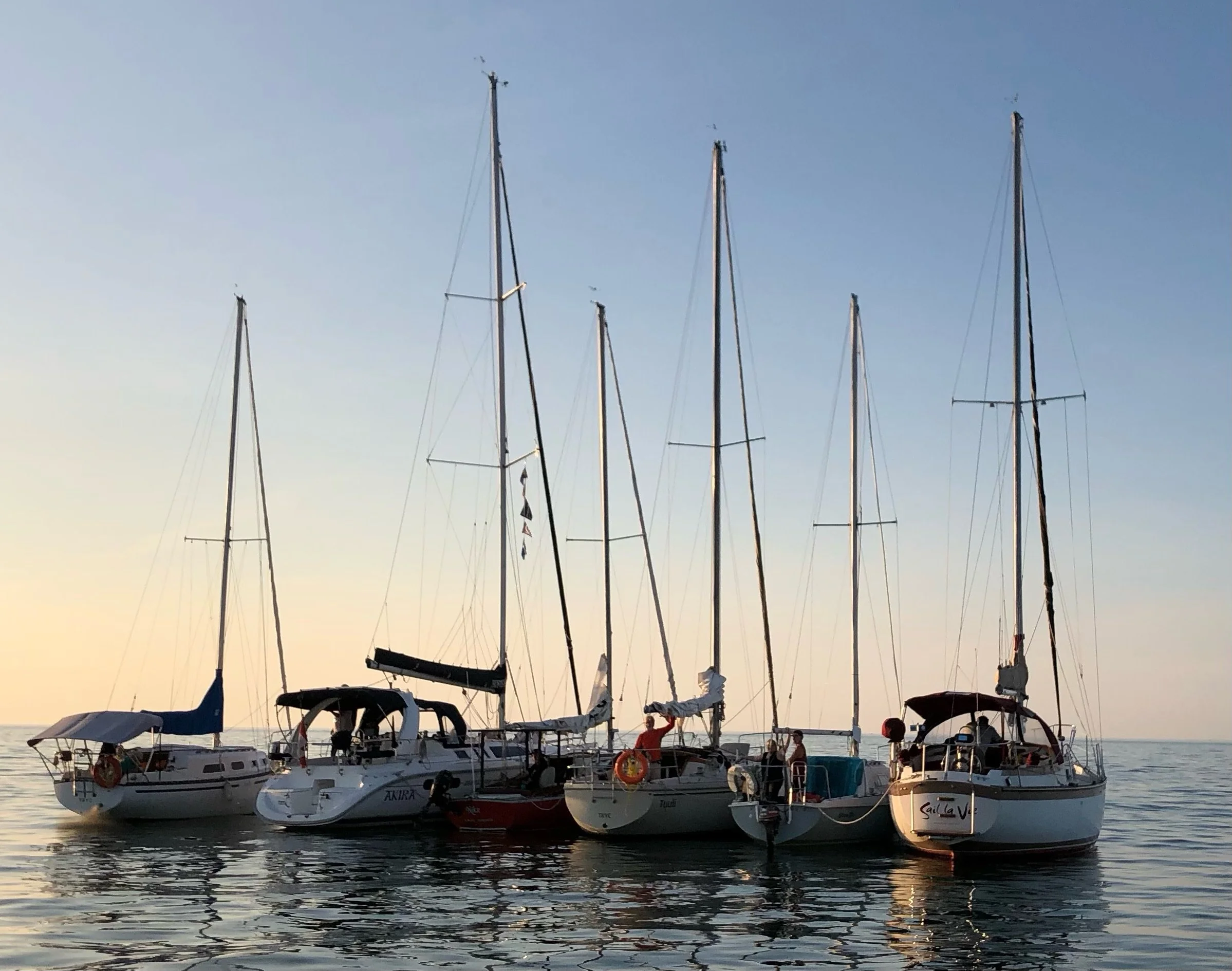 Sail Around the Marks and Raft Up