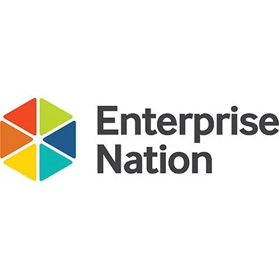 Enterprise Nation logo with a multicolored geometric icon and black text.