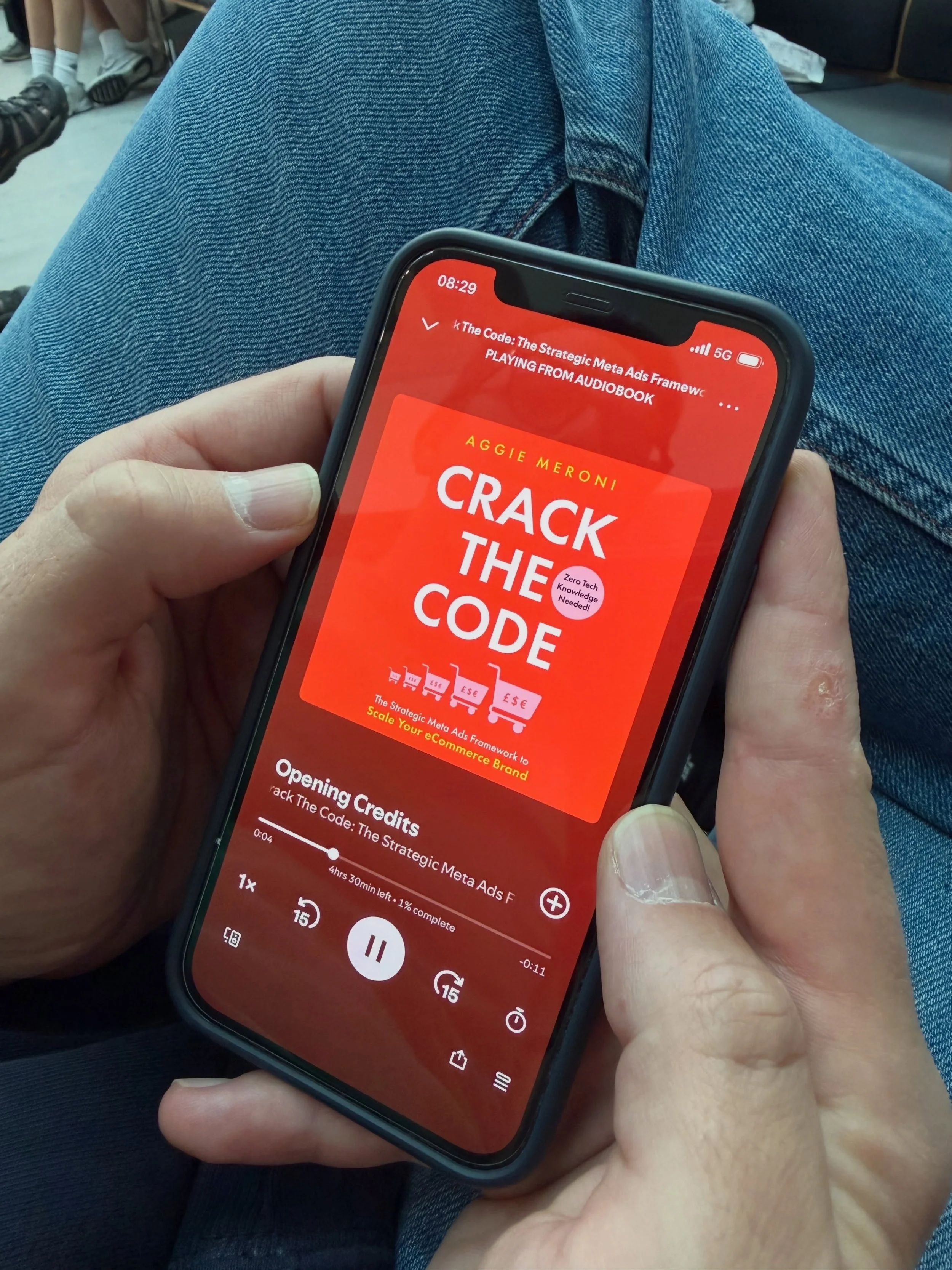 Holiday + audiobook = dreamy ✈️🏖️

It&rsquo;s never been easier to absorb Meta ads knowledge with a marg in hand 🍸

Comment &lsquo;BOOK&rsquo; and I&rsquo;ll DM you the links for Spotify and Audible (it&rsquo;s free if you have a paid plan 🙌🏻)