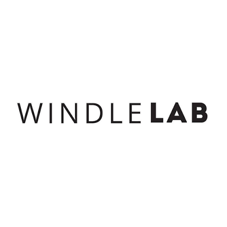 Windle LAB logo black on white background