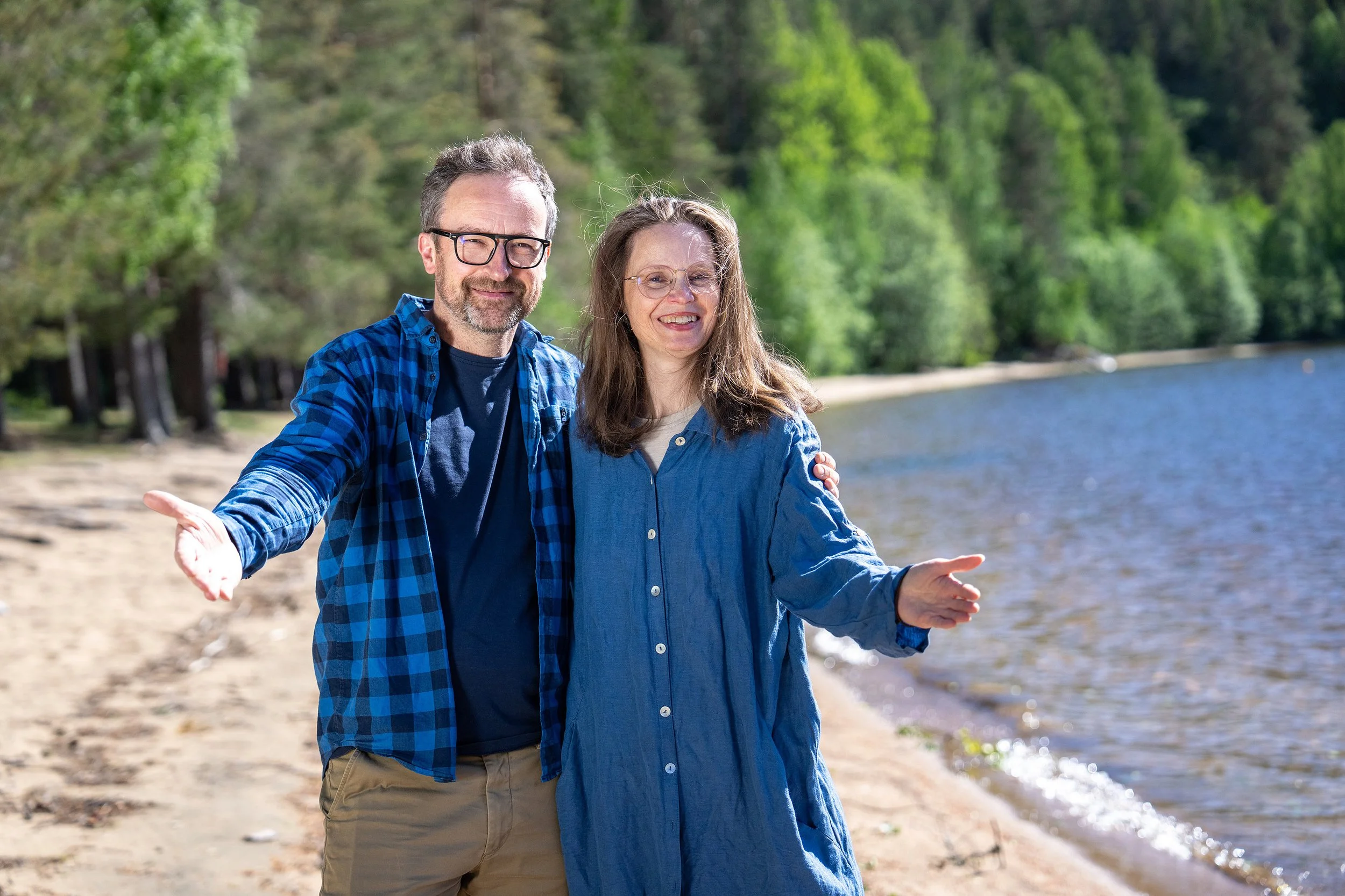 Bilde av vertskapet på Telnessanden camping