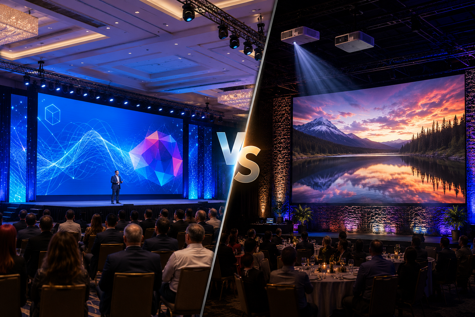 LED Video Wall vs. Projection: Which Is Right for Your Event?