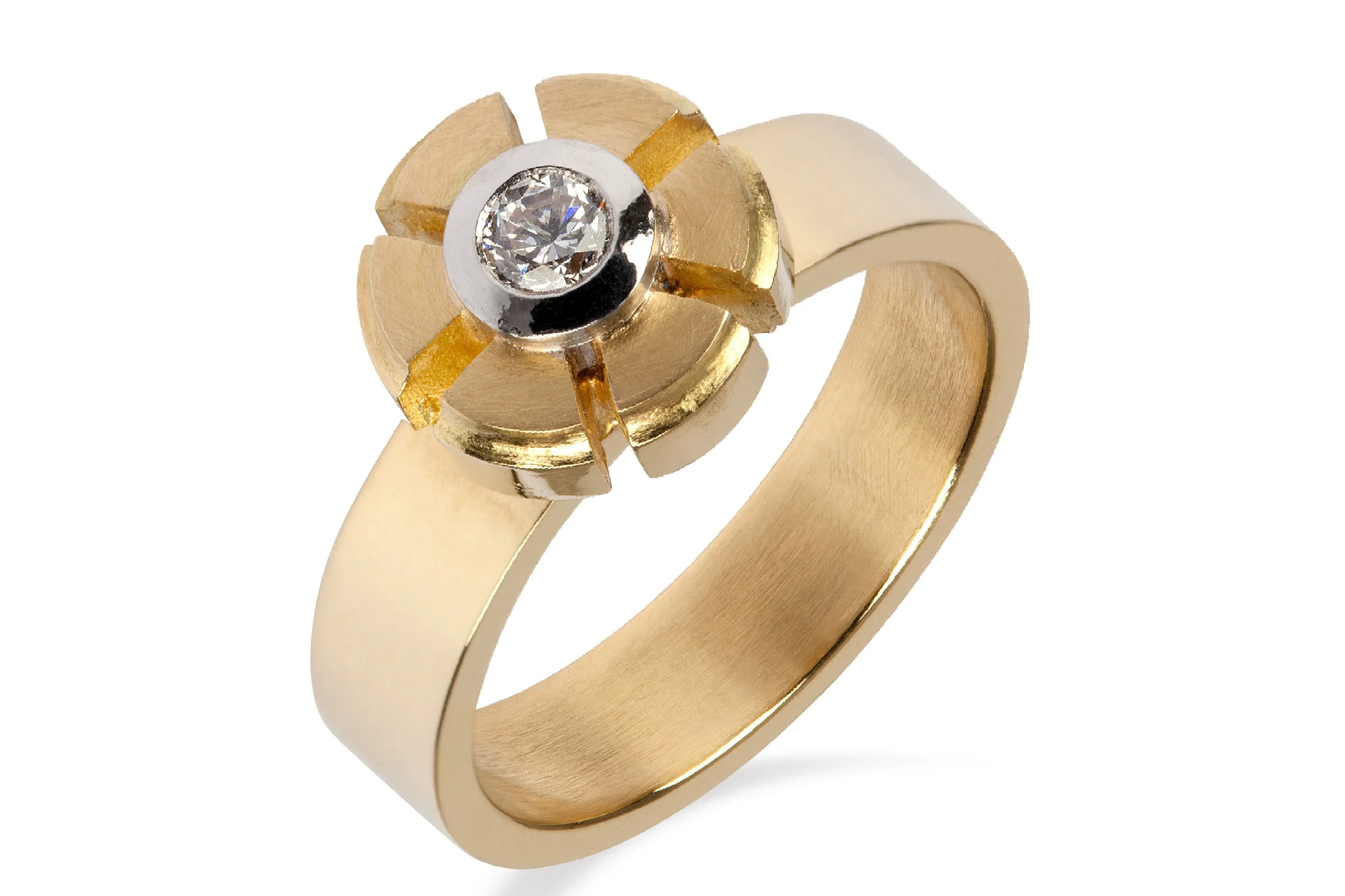 Diamond Flower Ring