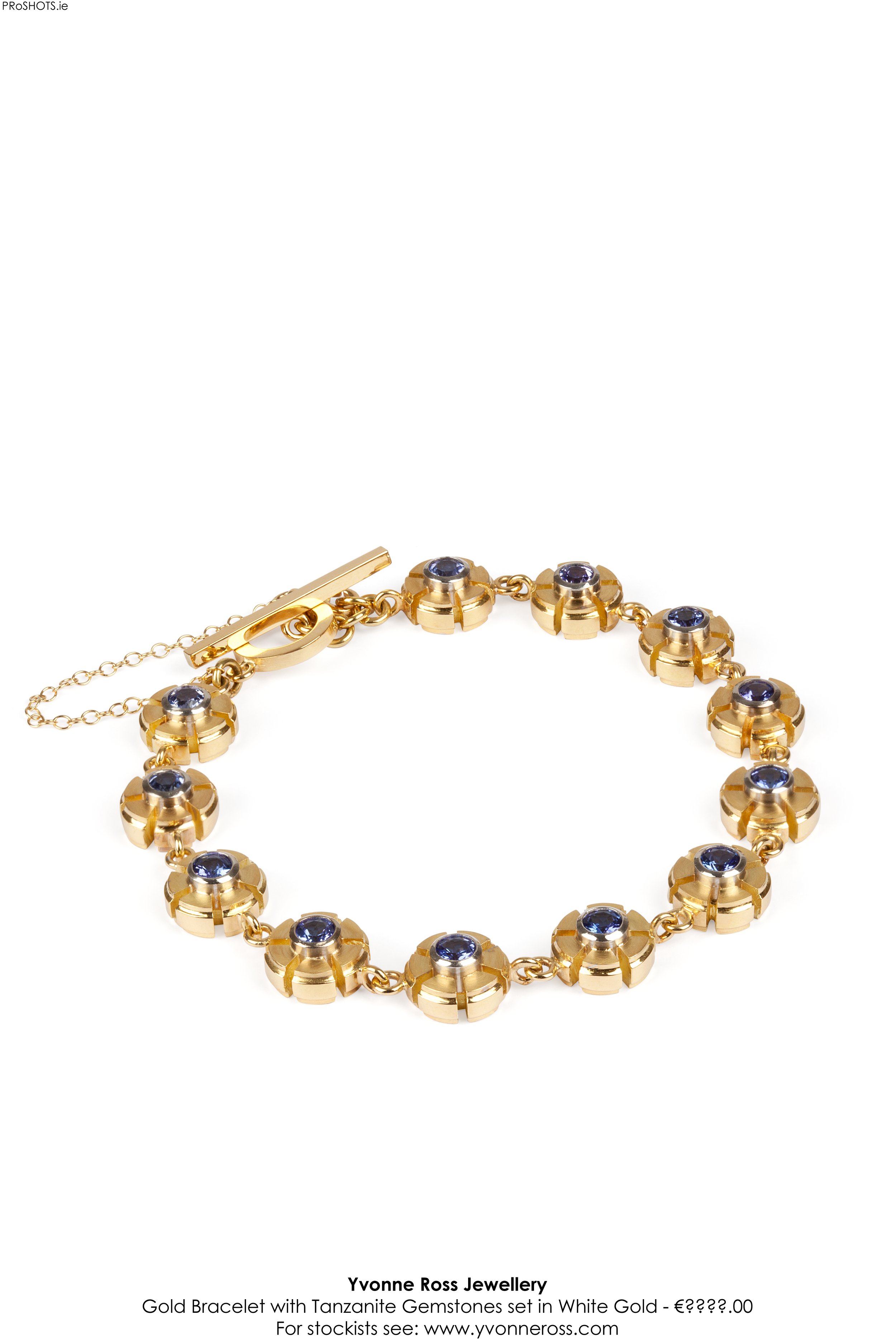 Tanzanite Flower Bracelet