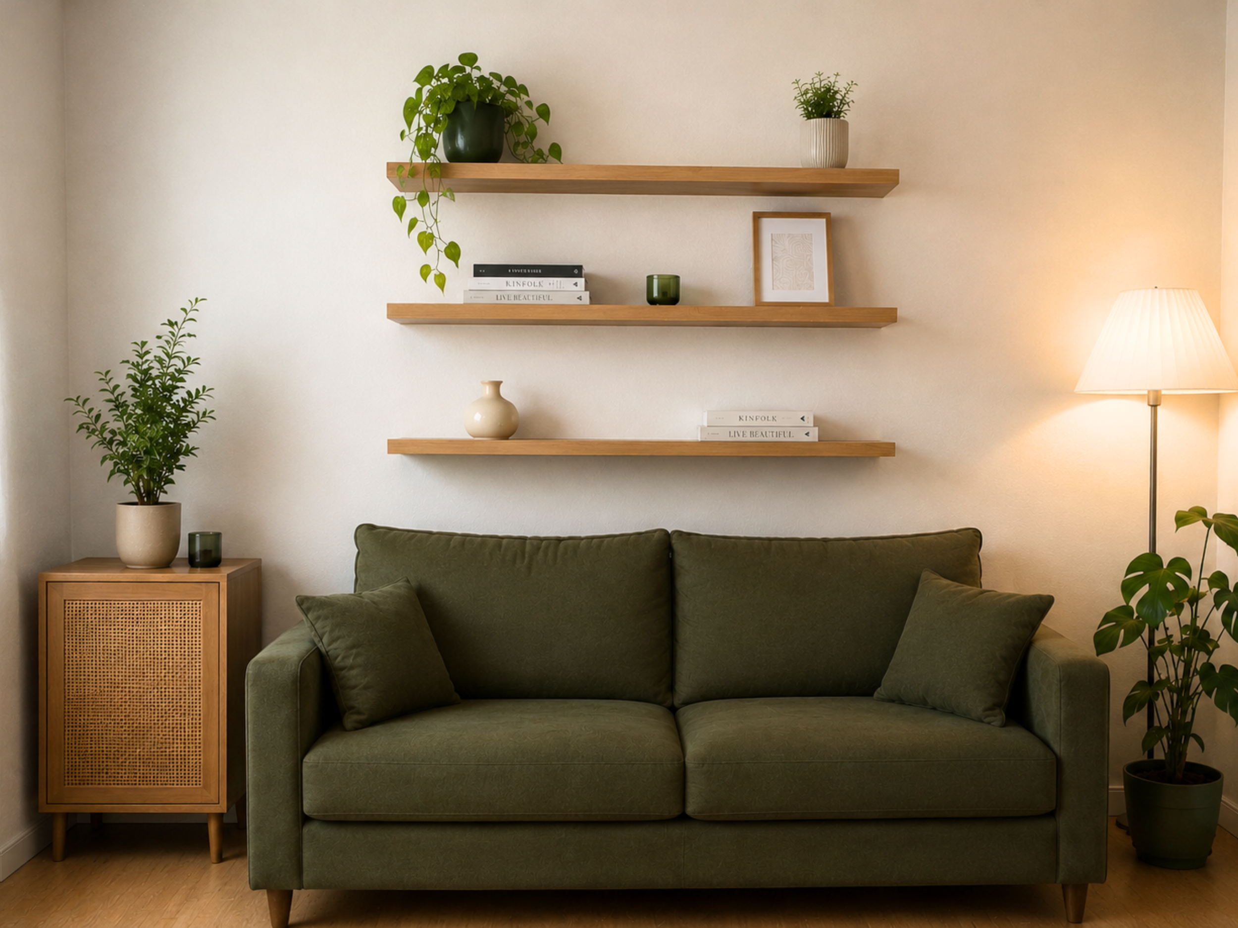 MDF open shelving