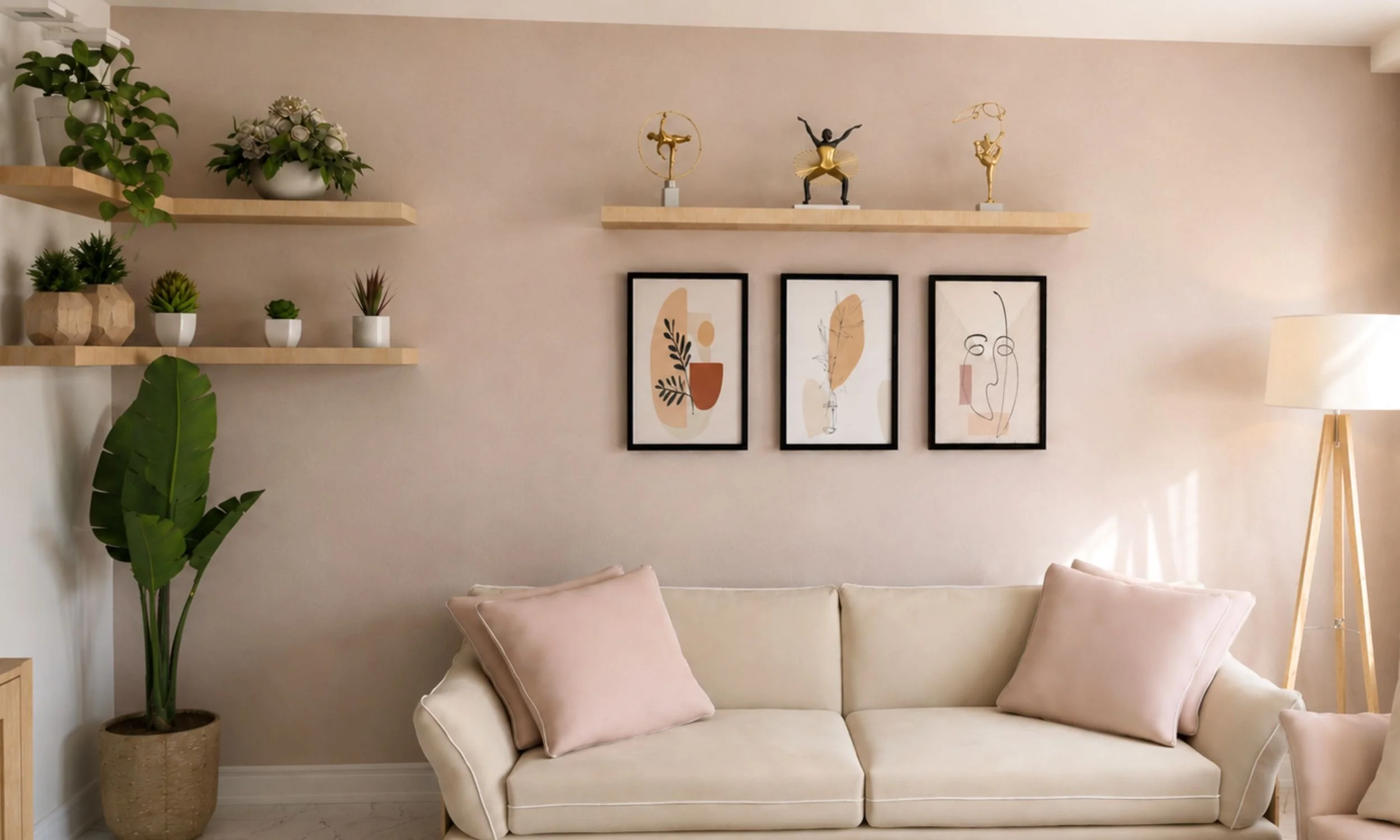 open shelves for living room