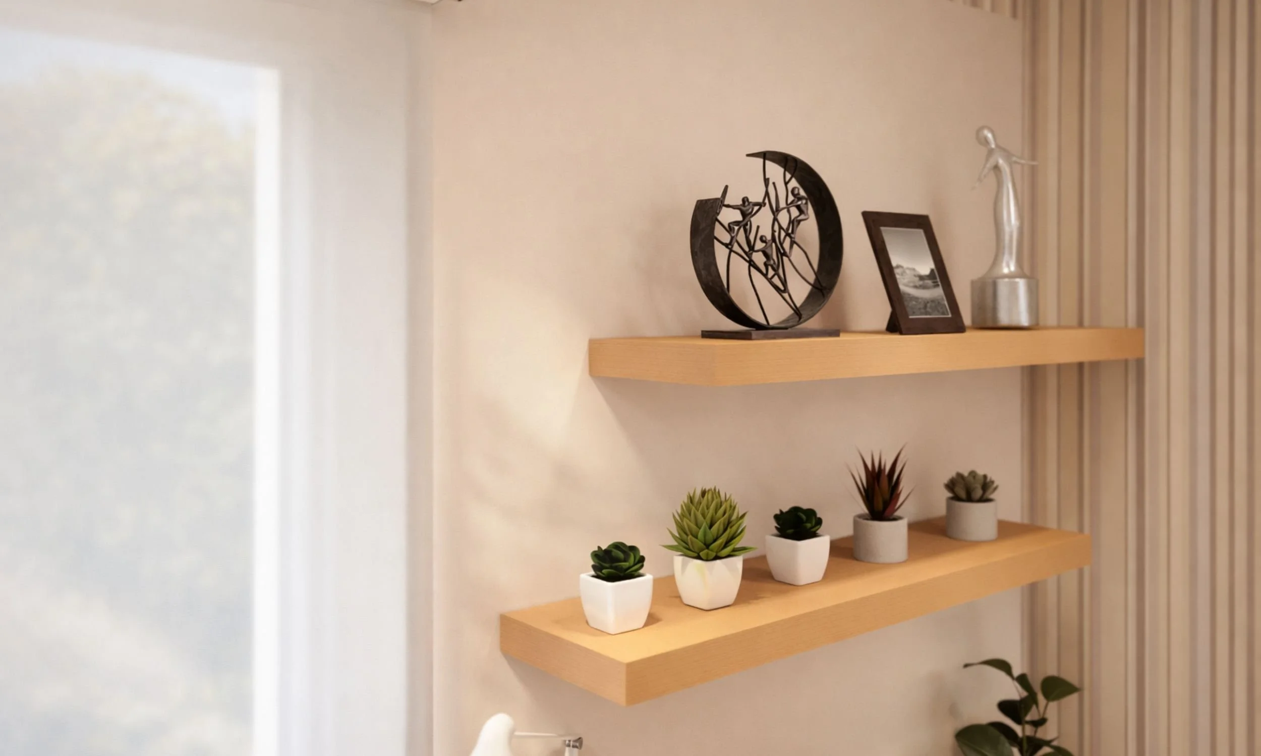 open shelves for living room