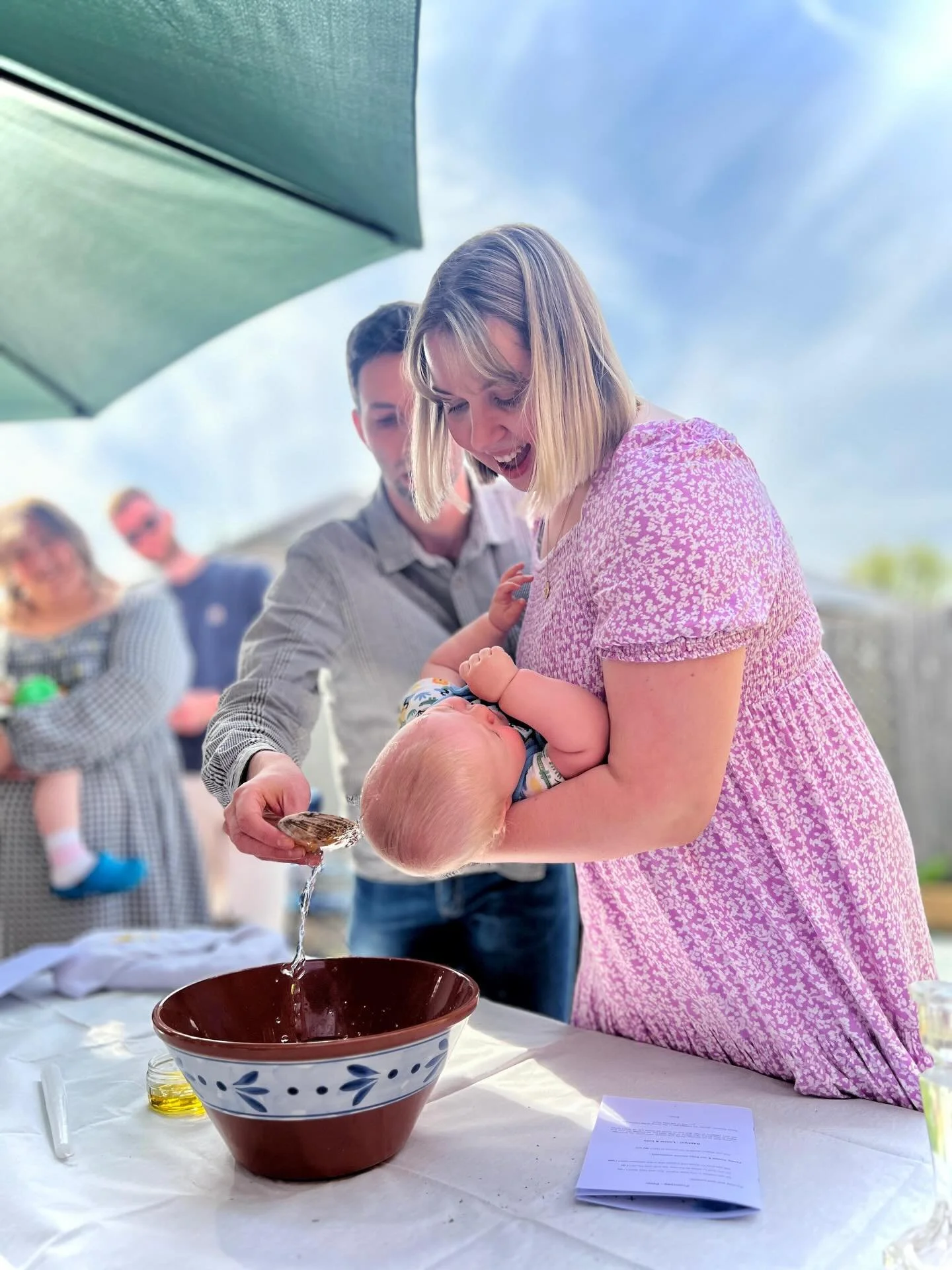 What a joy to host our 1st baptism of Amos! It was such a celebration with our Eden community, God is good!