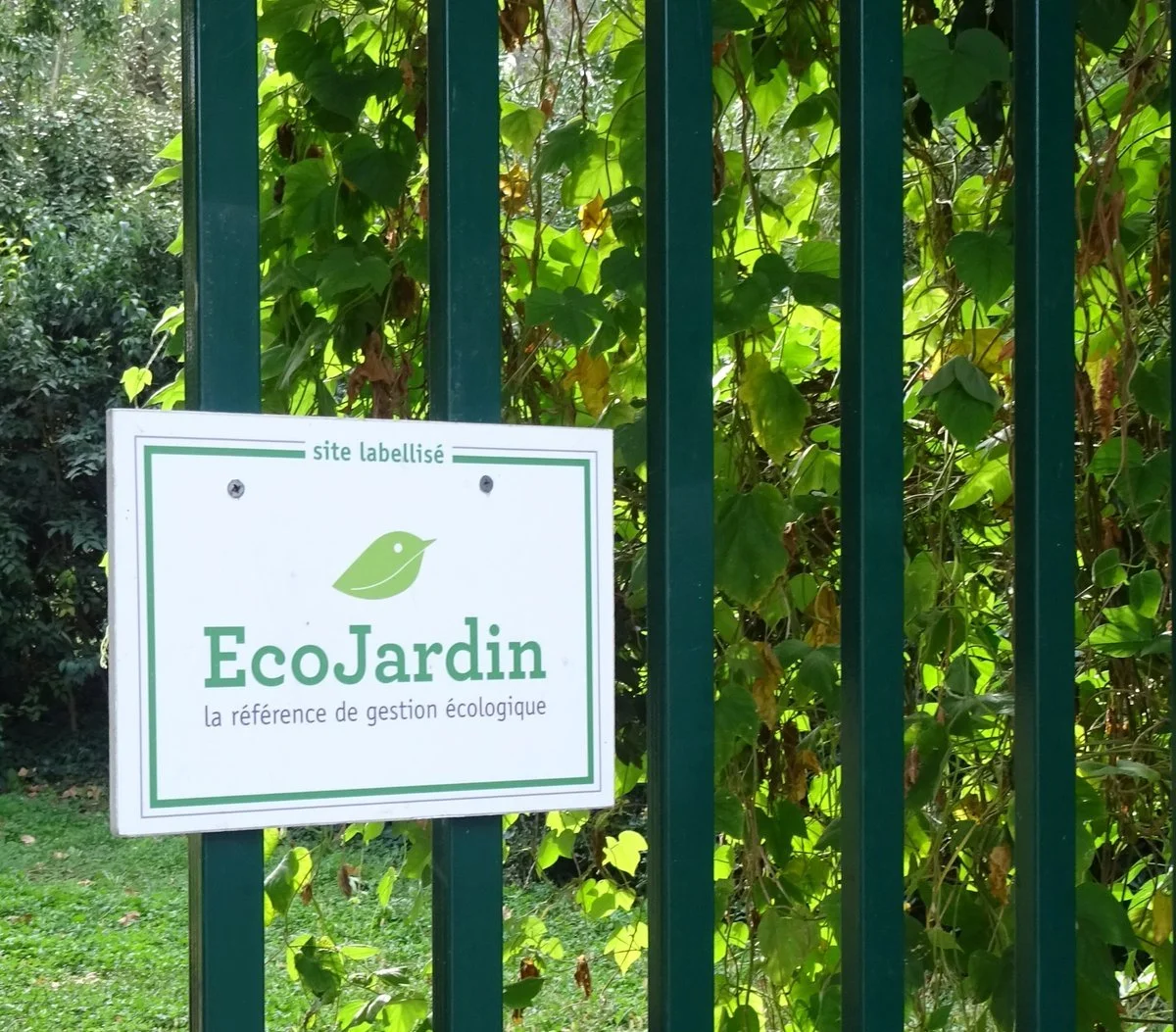 Panneau label Ecojardin – gestion écologique des espaces verts
