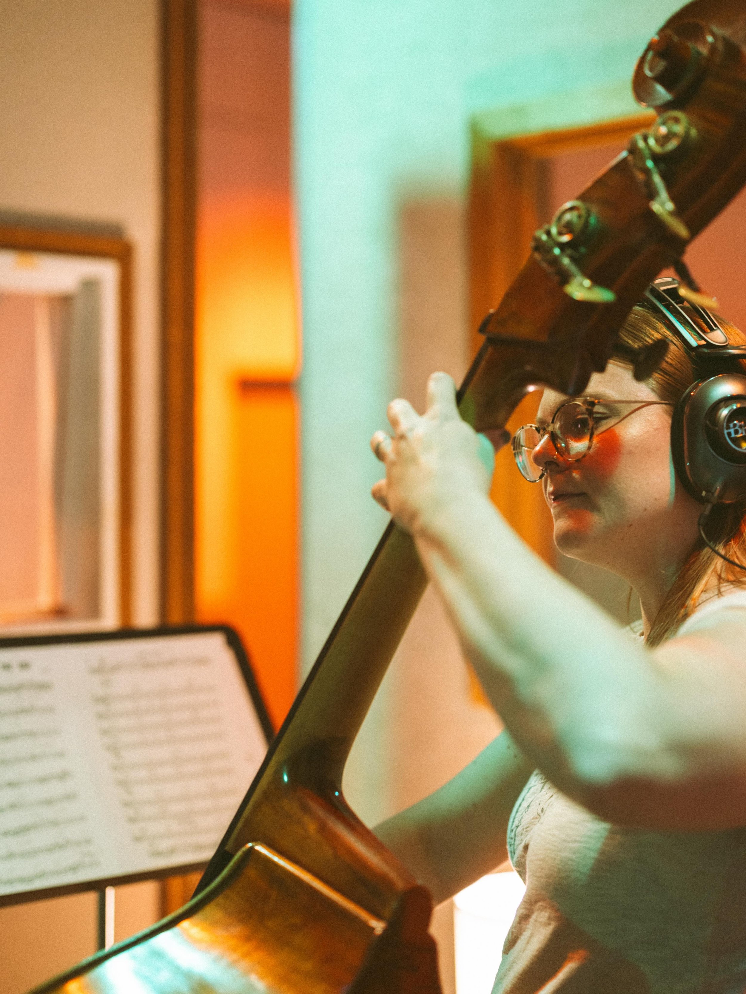 If you&rsquo;ve been following along our album spotlight series, you&rsquo;ve become familiar with Katie Blomarz-Kimball who was not just co-producer, but also played bass in the house band. Her own arrangement on the album is Track 4, &ldquo;All the