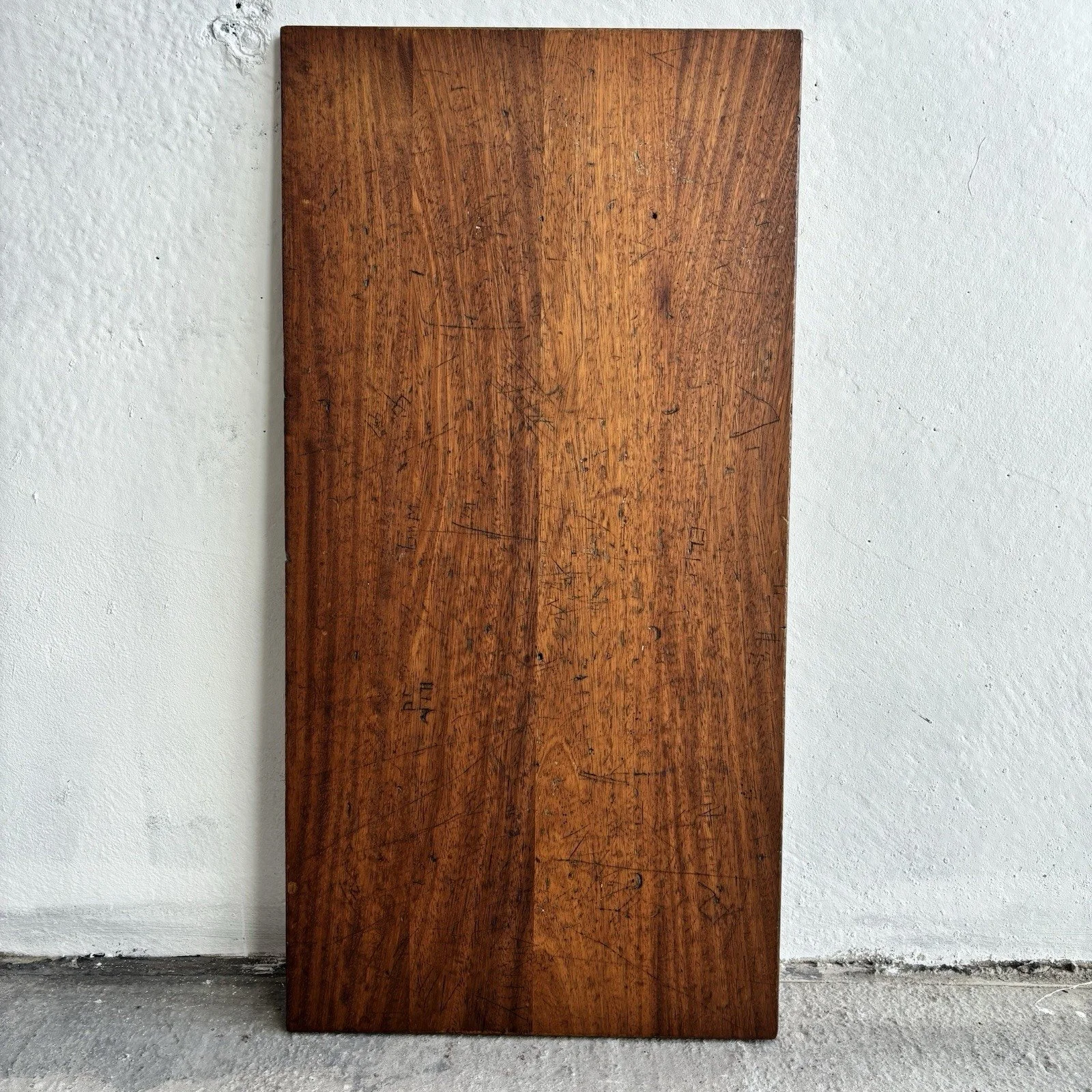 Solid iroko lab top, 1200 x 600 x 25mm