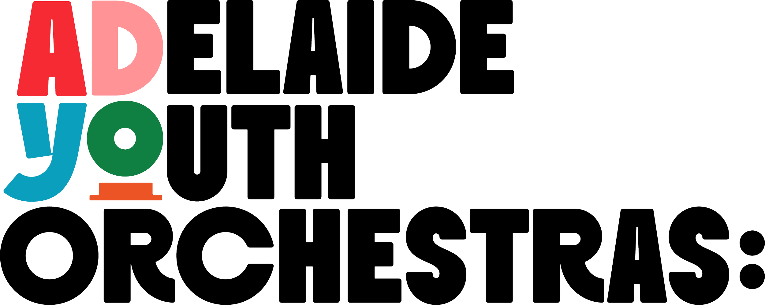 Colorful logo with the text 'ADES' in red, pink, and blue, 'LEAD' in black, 'YOU' in blue and green, and 'THE OCEAN' in black and orange, emphasizing environmental awareness.
