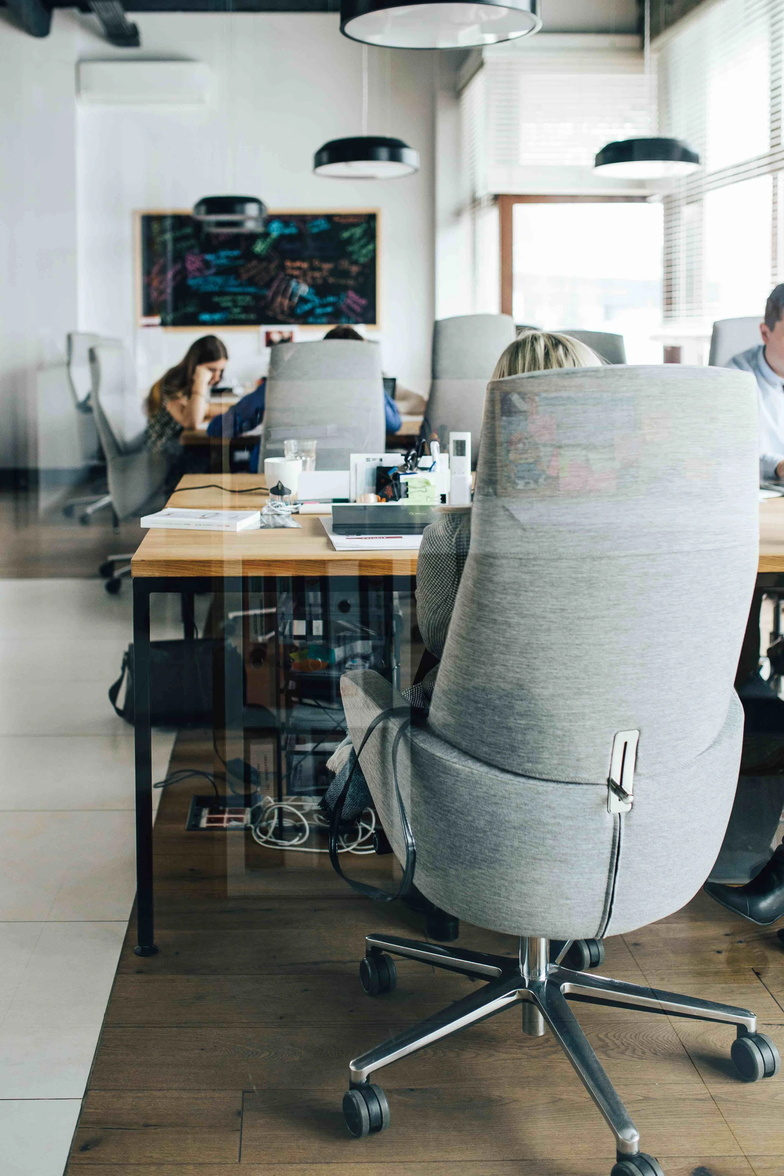 Team working in a modern office space