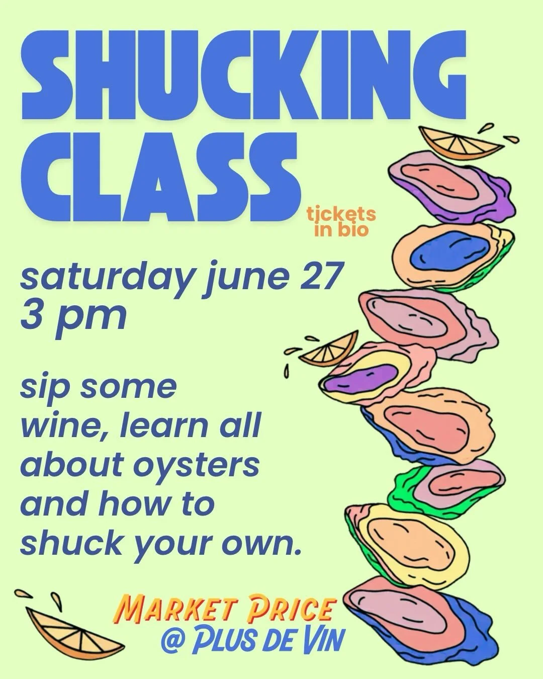 Due to overwhelming demand, we have ANOTHER SHUCKING CLASS THIS MONTH. Join us @pdvnyc on Saturday June 27 for some oysters and wine and an amazing time 🦪🩵🦪. These sell out fast so get your ticket at the link in bio!