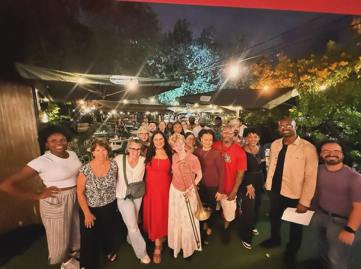 Last night, Wild Bloom Society and @artprevailsproject brought our communities together in the garden 🪴 @emilysgardenus 

A little cross-pollination across Broward and South Florida.

The goal has never been to build one room, but to strengthen the 
