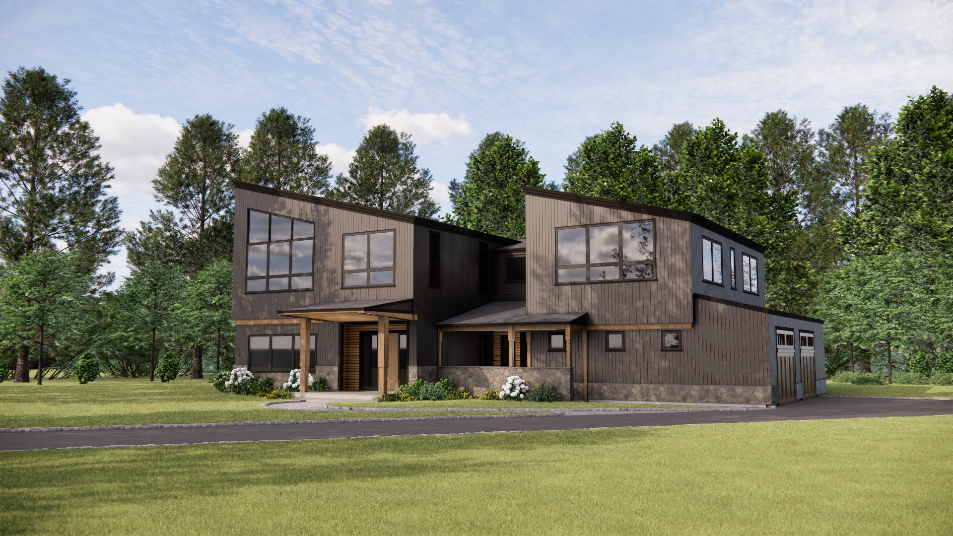 D. Exterior Rendering; Schematic 2