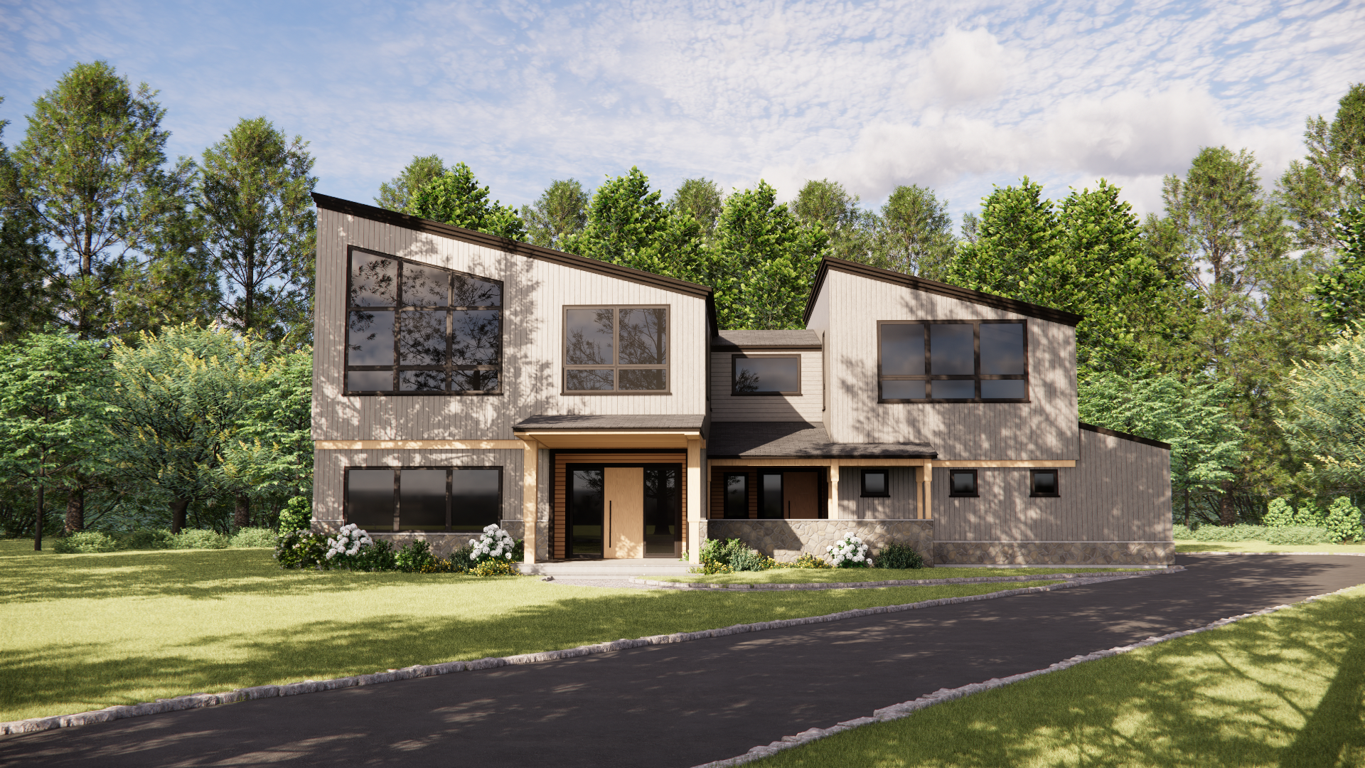 B. Exterior Rendering; Schematic 1