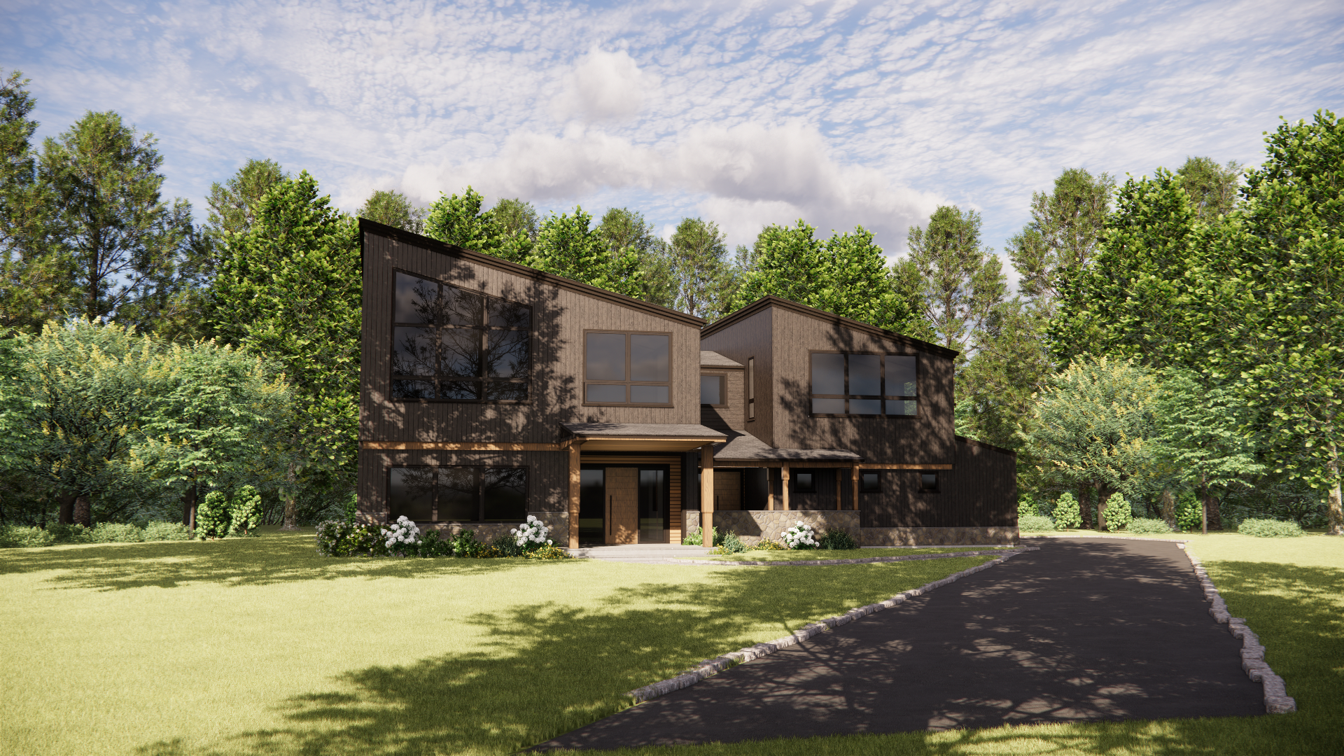 E. Exterior Rendering; Schematic 2