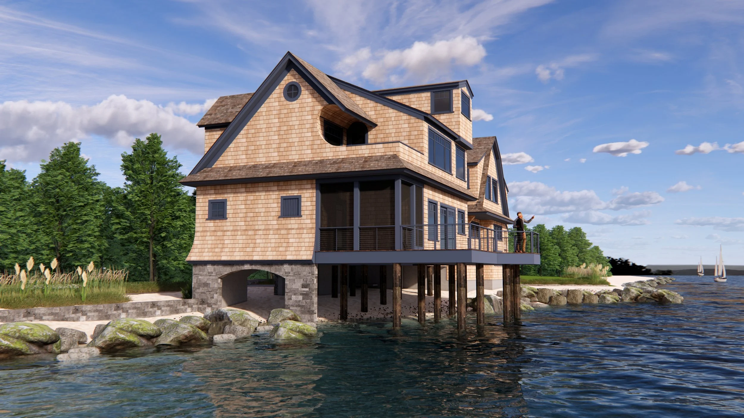 B. Exterior Rendering