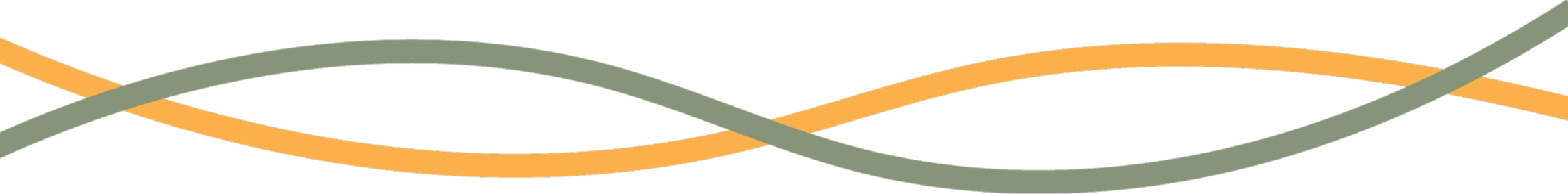 Abstract image featuring intertwined wavy lines in shades of green and orange on a black background.