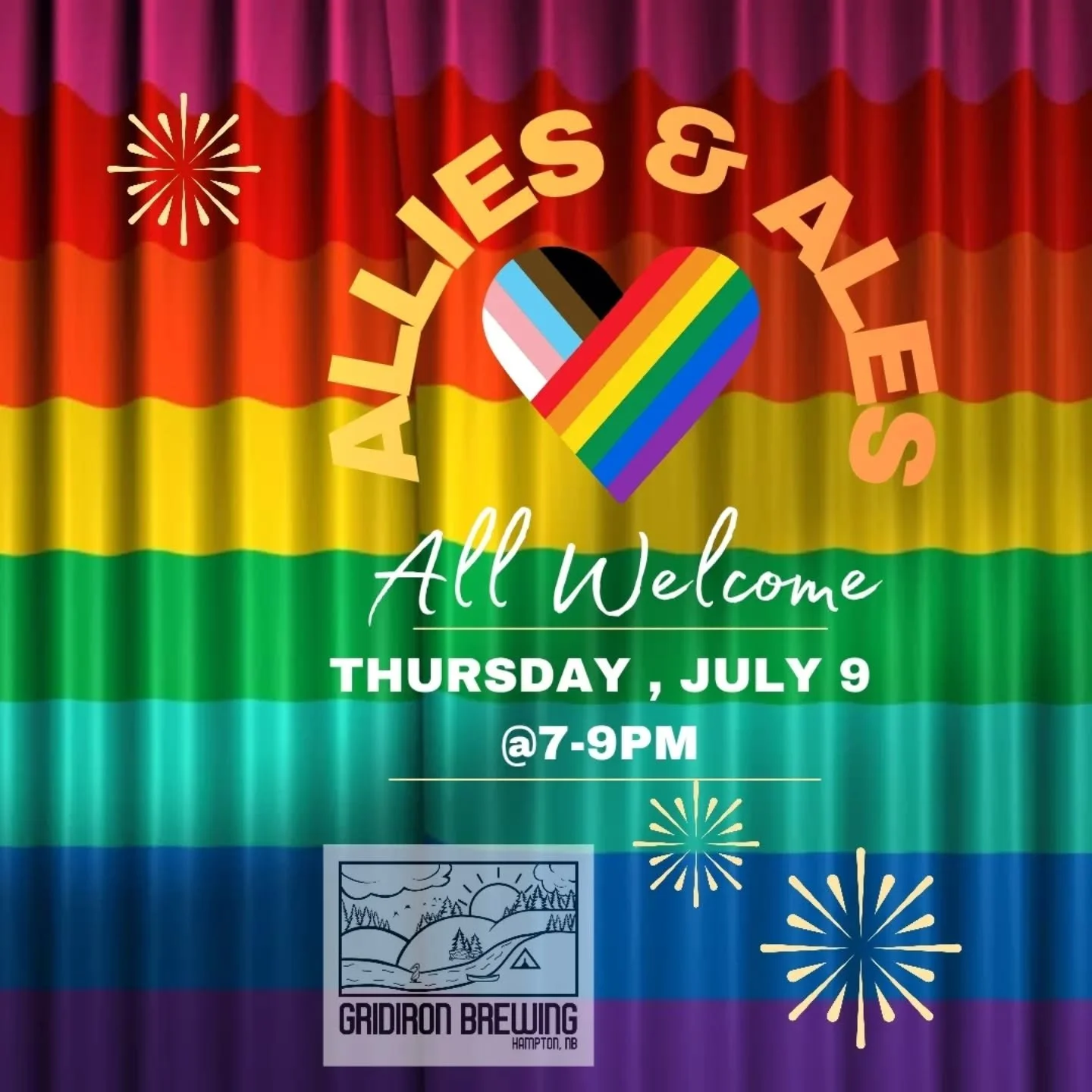 Excited to host #AlliesandAles today. $1.00 off all drinks. 

@costanachos has cancelled being on site today. Please feel free to bring your own food on site!