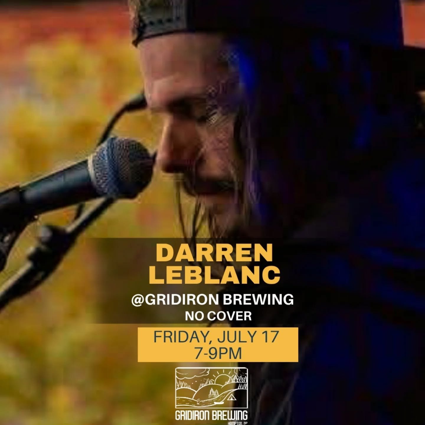#LiveMusic tonight with Darren LeBlanc, no cover starting at 7PM.

@stokedpizzanb here on site from 3-8PM. We love these folks and their pizza is THE best.

#foodtruck #Hampton #music #brewery