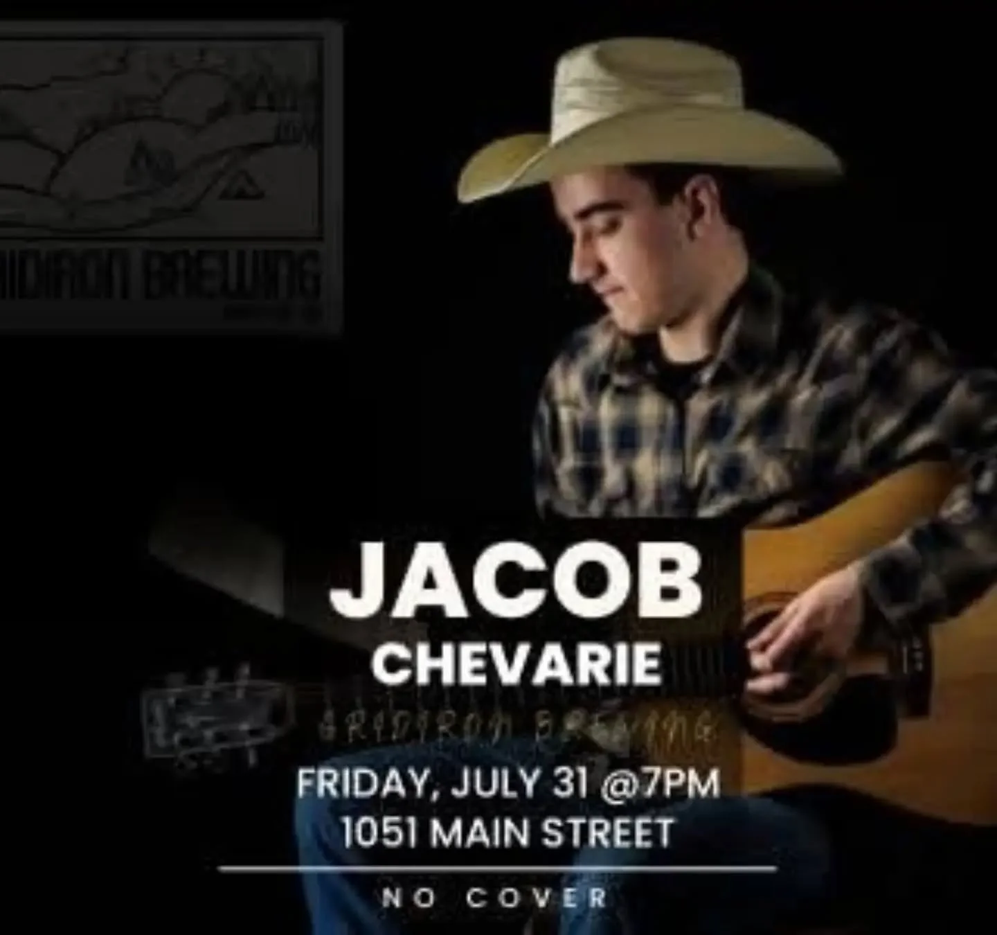 We are so excited to have @jacob_chevarie_music and @stokedpizzanb here on Friday! #livemusic #pizza #brewery #Hampton #gridironbrewing