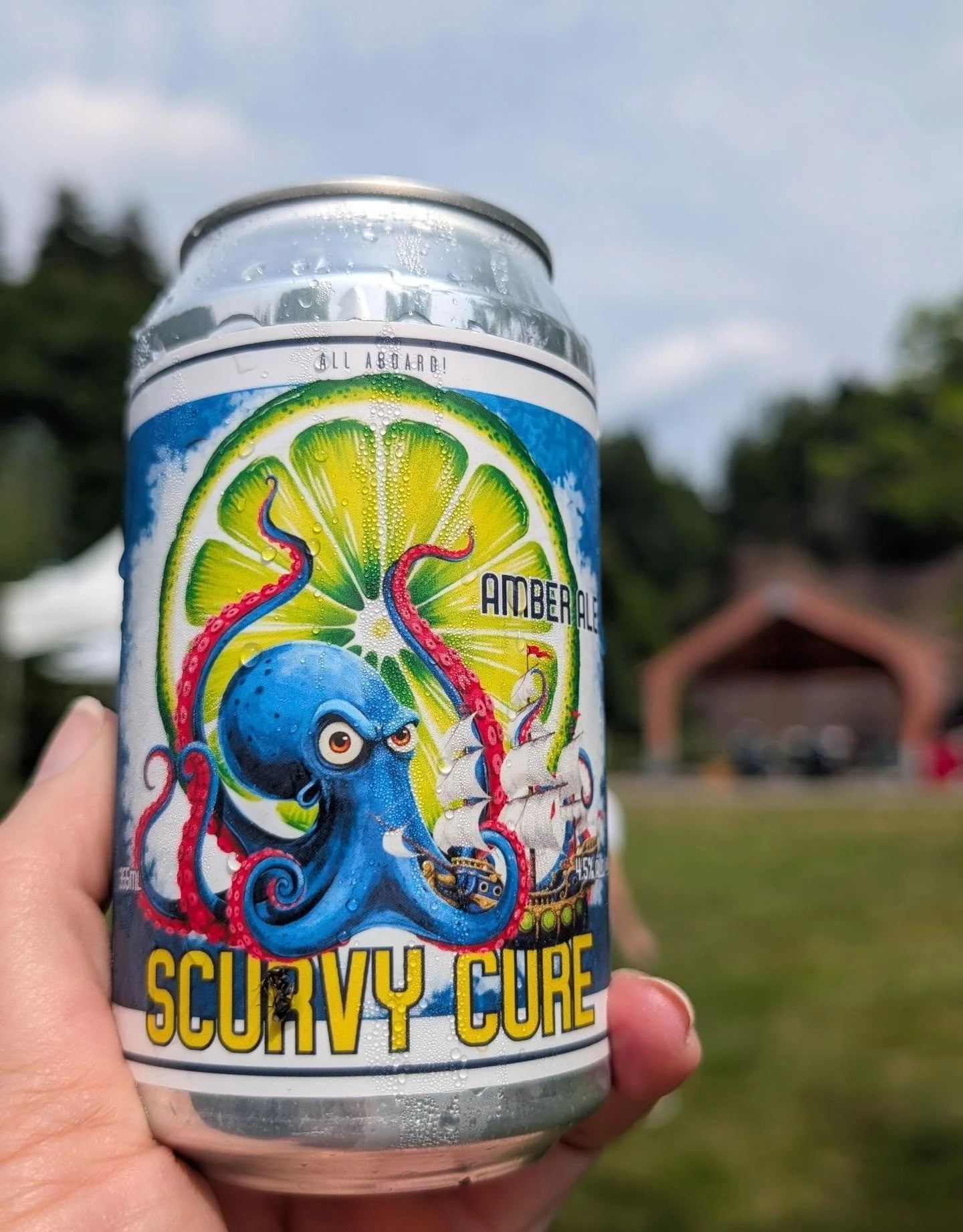@fundyseashantyfest we are here with the Scurvy Cure! #brewery #beer #festival