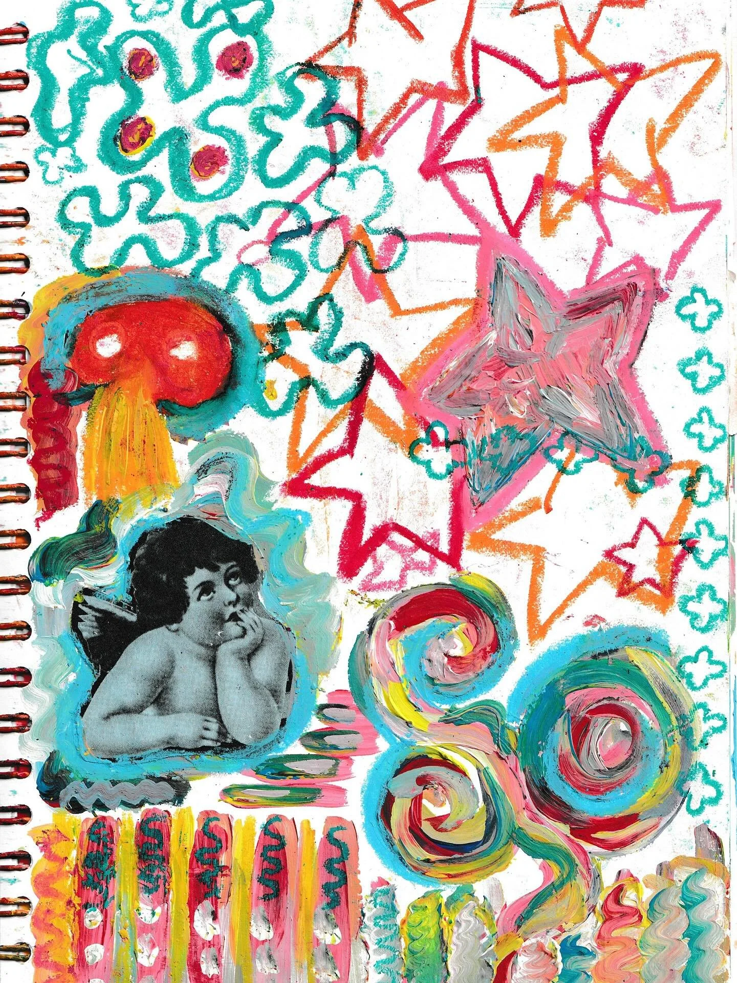 Painting/oil pastels 