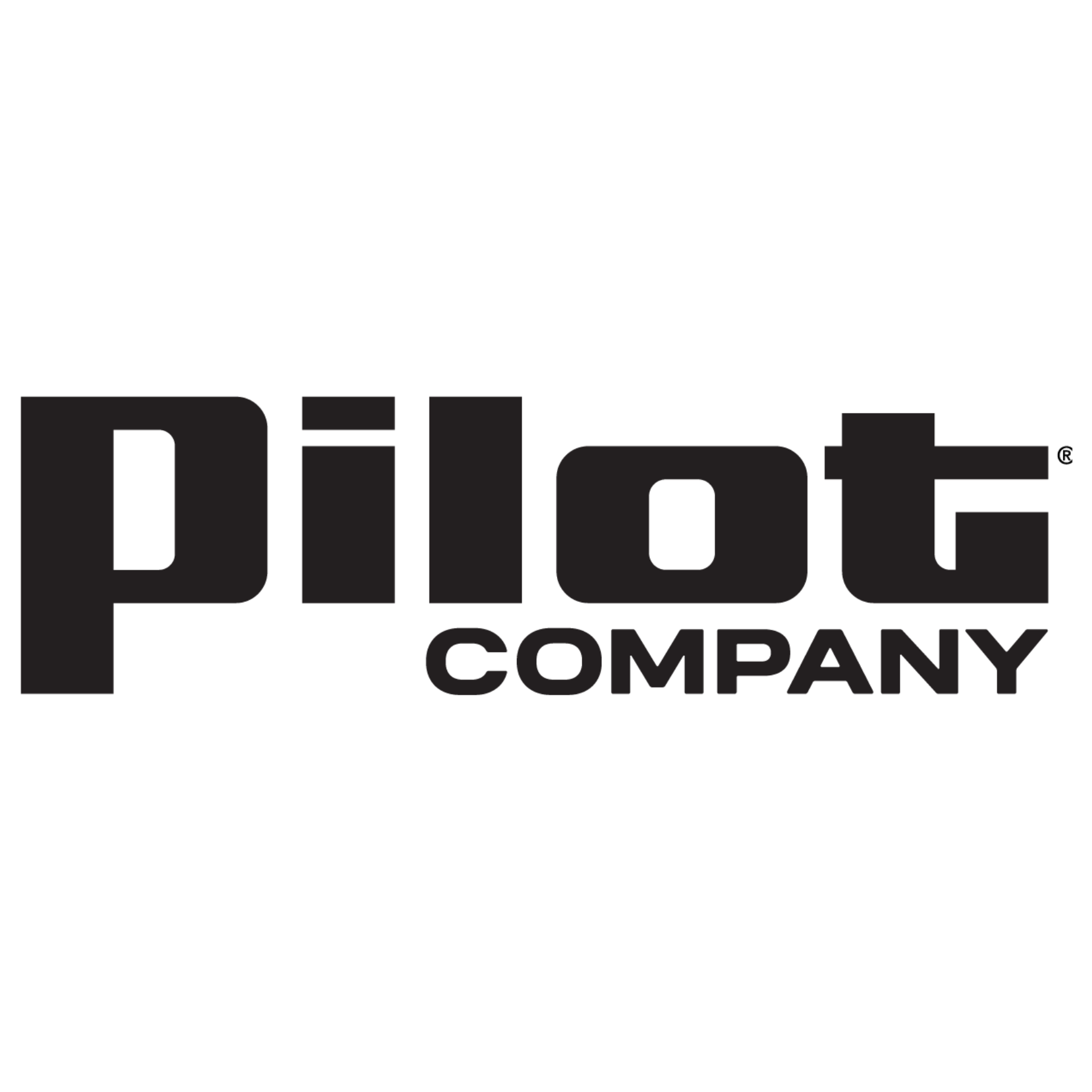 Black and white logo of Pilot Company with bold all-caps text.