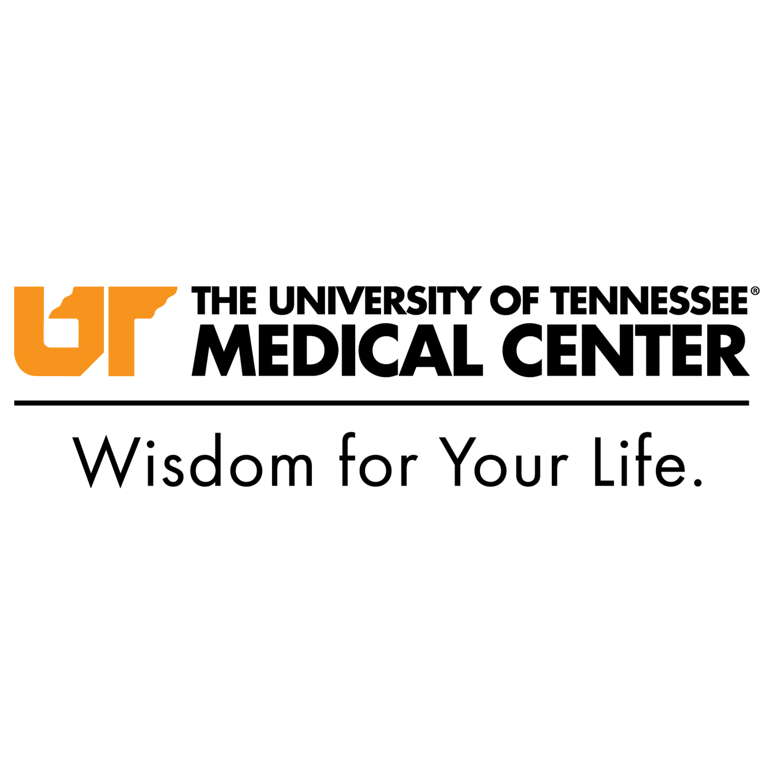 The logo of the University of Tennessee Medical Center with the tagline "Wisdom for Your Life."