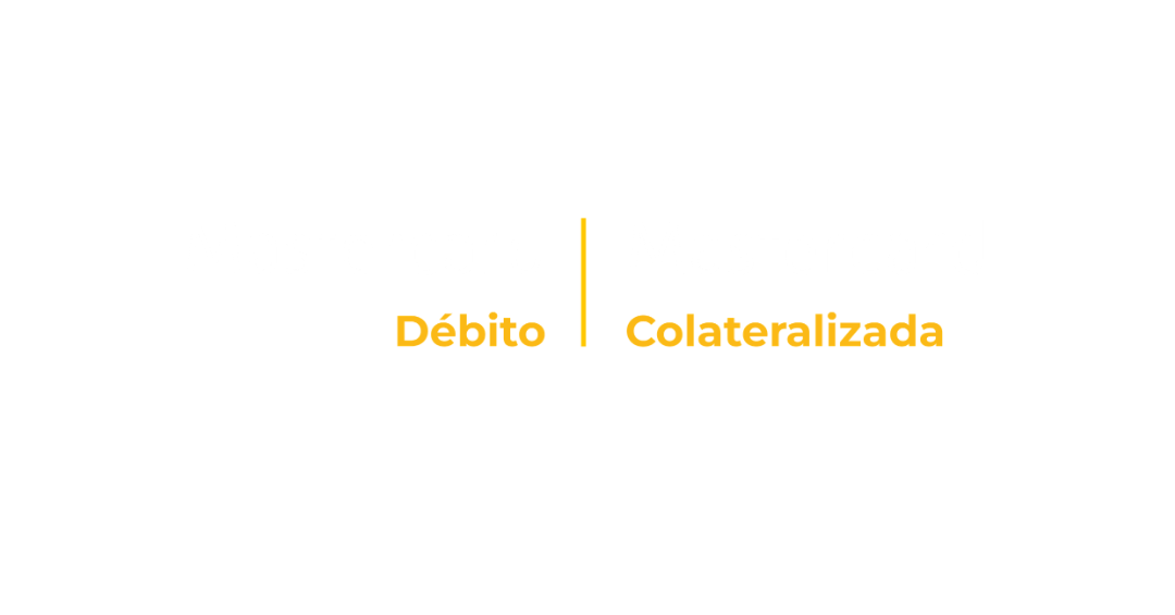 Comparison of two Mastercard logos, one labeled 'Débito' and the other 'Colateralizada'.