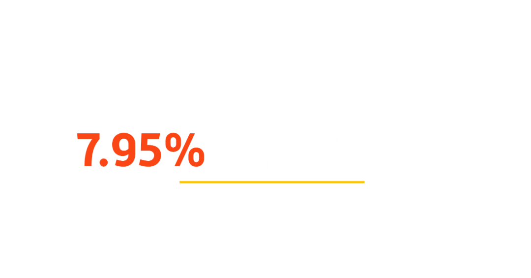 Text on a black background with a red percentage and white text about Compre and adelantos in cash.