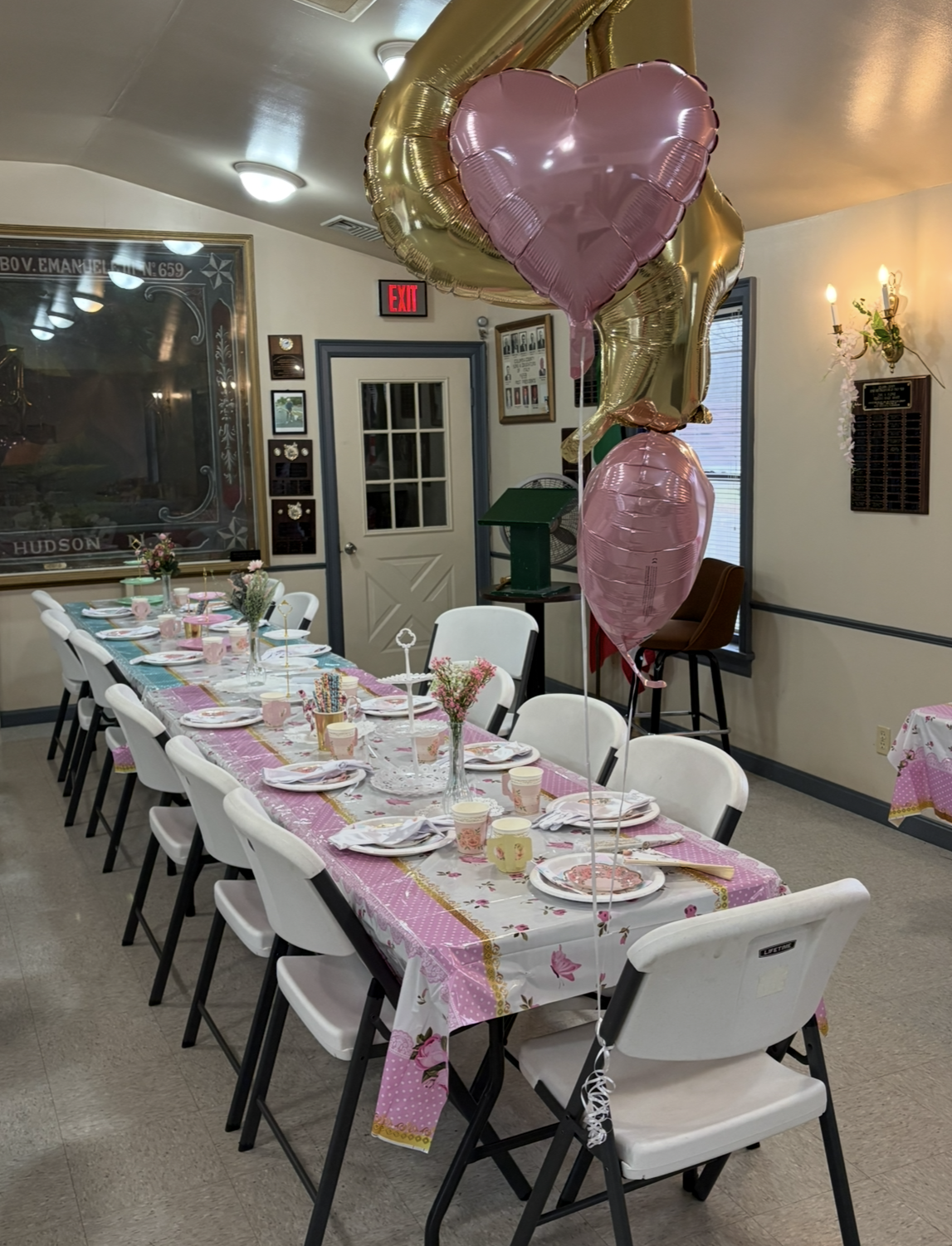Columbia County Sons and Daughters of Italy hall decorations for party rentals Hudson NY