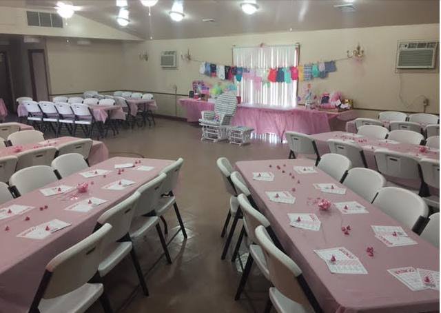 Columbia County Sons and Daughters of Italy hall decorations for rentals