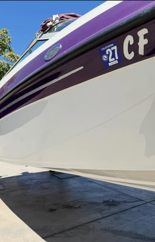 After fiberglass repair at Sergio's Boat Spa, the best boat repair in Stockton, CA.