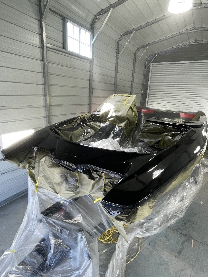 Ski boat hull repaired in Stockton by Sergio's Boat Spa