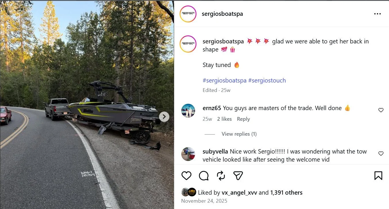 instagram reviews of sergio's boat spa