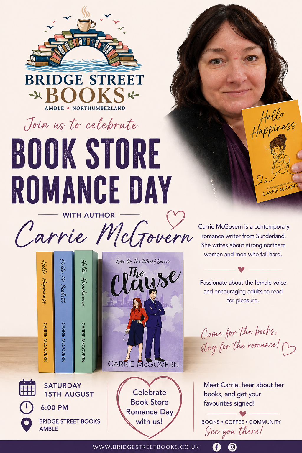 Book Store Romance Day - Carrie McGovern