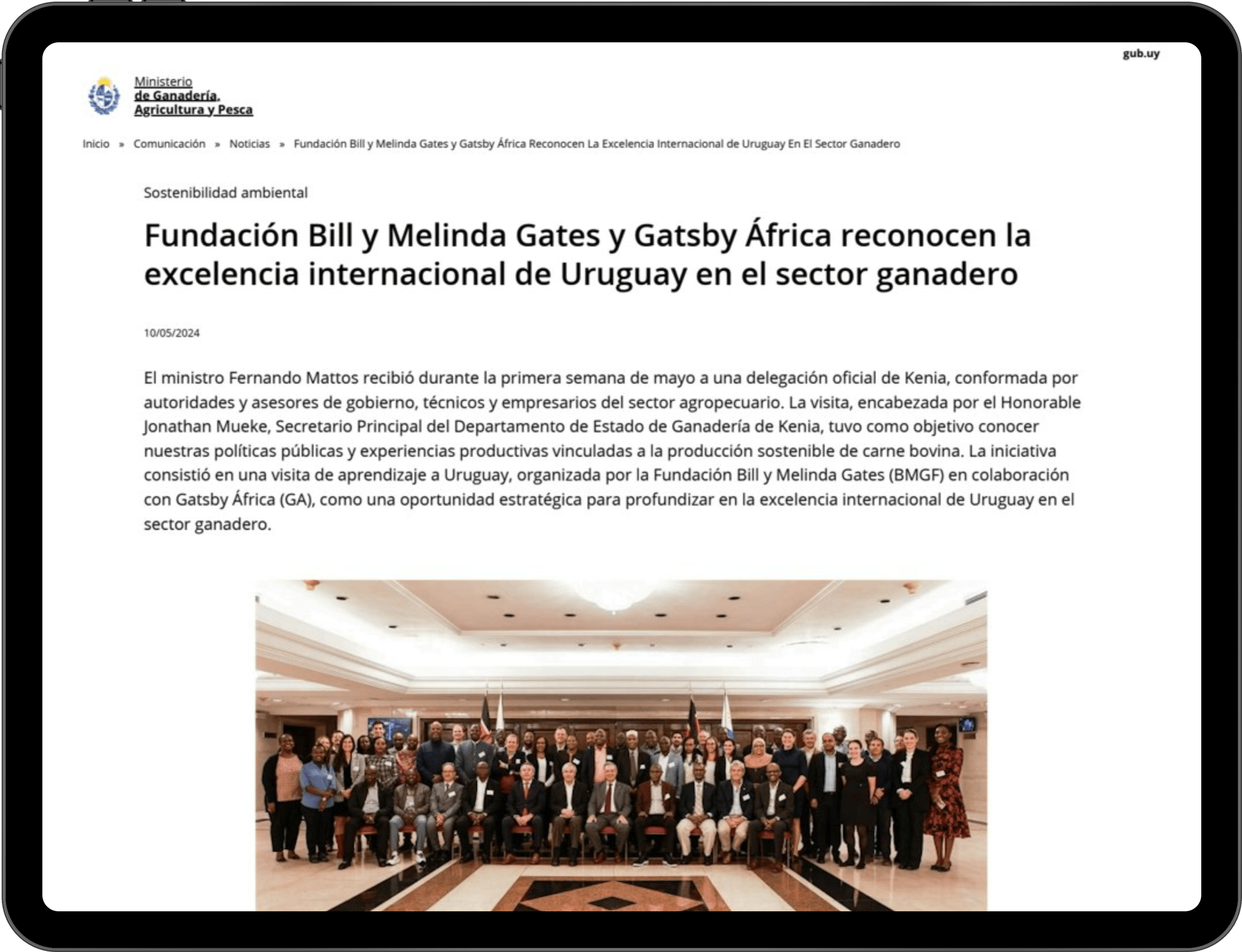 Ministry of Livestock, Agriculture, and Fisheries | Uruguay