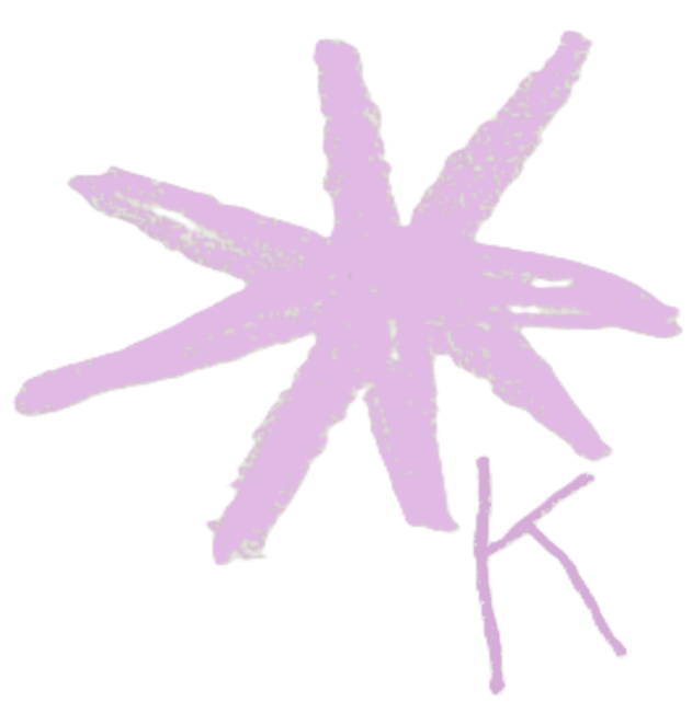 Étoile de mer violette avec plusieurs bras